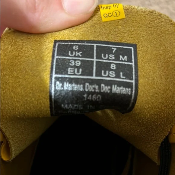 Dr. Martens Yellow Ankle Boots - Picture 6 of 6